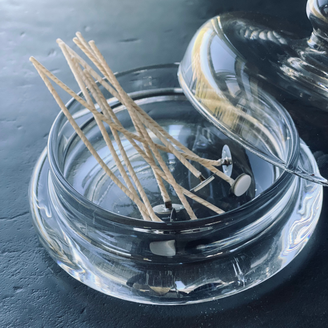 Originele Candledust lonten voor poederkaarsen, hoogwaardige katoenen kaarslonten voor een schone en gelijkmatige verbranding.